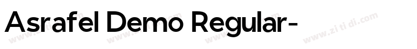 Asrafel Demo Regular字体转换